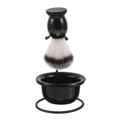 HONITANO Men's Shaving Set Kit Shaving Brush Bowl Stand Soft Nylon Bristles Personal Care Beard Bowl Holder for Comfortable Wet Shave