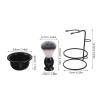 HONITANO Men's Shaving Set Kit Shaving Brush Bowl Stand Soft Nylon Bristles Personal Care Beard Bowl Holder for Comfortable Wet Shave view 2