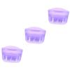 FOMIYES 3 pcs Scalp Care Hair Growth Serum Applicator Bottle with Funnel Transparent Purple Scalp Oil Applicator for Direct Hair Treatment and Massage Capacity Easy Dosage Control view 1