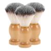 ERINGOGO 3pcs Beard Grooming Brushes with Soft Bristles for Gentle Facial Cleaning Natural Handle for Comfortable Grip Essential Shaving Accessory for Men view 1