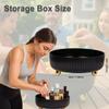 360 Rotating Makeup and Skincare Organizer Tray  Black Bathroom Countertop Organizer Premium Cosmetic Vanity Organizer for Perfume, Lotions, Makeup Brush Holder, and Beauty Storage for Women & Teens view 3