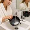 360 Rotating Makeup and Skincare Organizer Tray  Black Bathroom Countertop Organizer Premium Cosmetic Vanity Organizer for Perfume, Lotions, Makeup Brush Holder, and Beauty Storage for Women & Teens view 4
