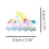 Cartoon Star Hair Clips,Acetate Hair Clip,Stars Hair Claw Clip Hairgrips Hairpins for Girls of all Ages (Star) view 2