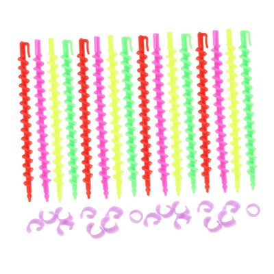 FOMIYES 52pcs Spiral Hair Perm Rods Curling Rods for DIY Hair Styling Cold Wave Perming and Professional Hairdressing