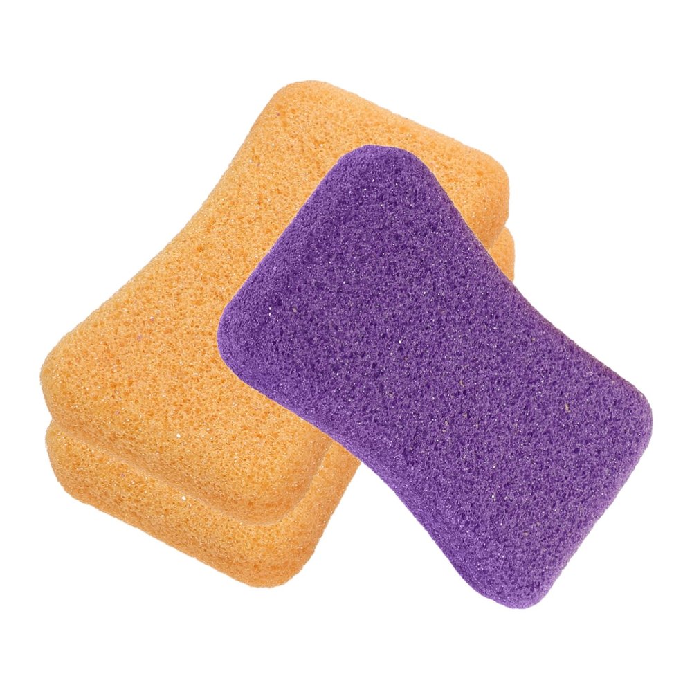 EXQUIMEUBLE 3Pcs Exfoliating Pumice Rubbing Stone Set for Dead Skin Removal Random Color Foot Care Tool for Smooth Feet