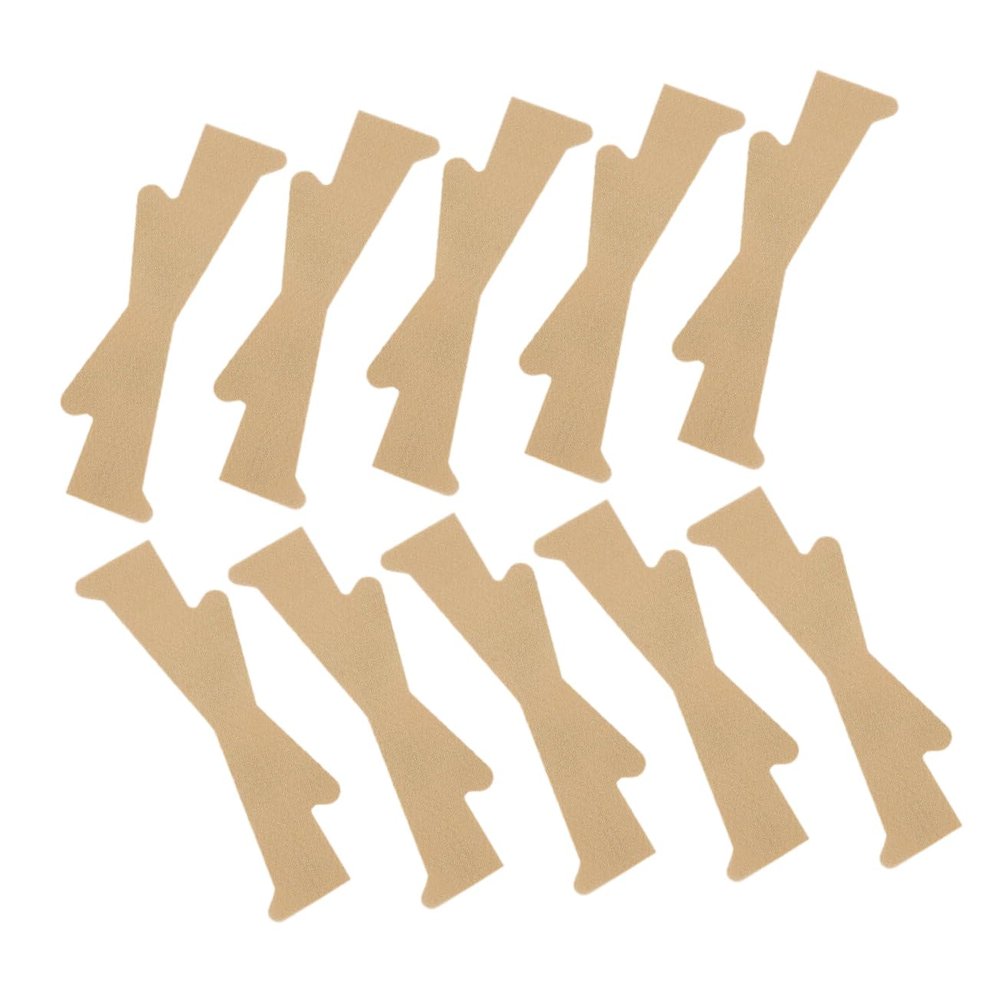 HONITANO 10pcs Invisible Neck Lifting Tape Strips High Elastic Durable Neck Wrinkle Patches for Double Chin and Jowls Skin Before Makeup
