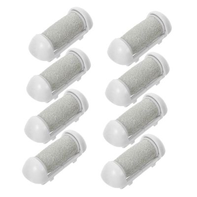 ARTSEWPLY 8pcs Replacement Roller Refills for Pedi Refills Electric Foot File Roller Heads Pedicure Supplies Heel File for Cracked Heels Foot Scrubber for Dead Skin