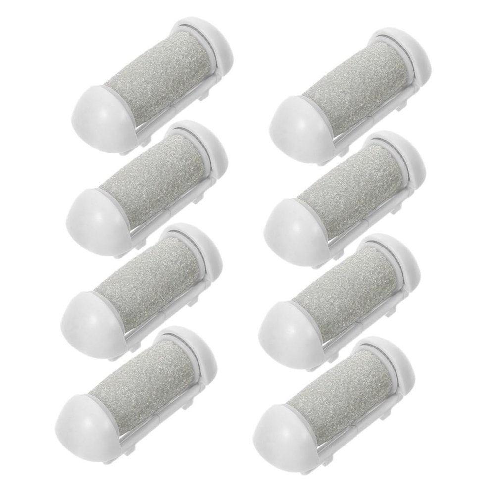 ARTSEWPLY 8pcs Replacement Roller Refills for Pedi Refills Electric Foot File Roller Heads Pedicure Supplies Heel File for Cracked Heels Foot Scrubber for Dead Skin
