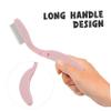 DEARMAMY 2Pcs Portable Eyelash Comb and Eyebrow Brush Folding Lash Separator Tool for Professional Makeup and Grooming for Home and Travel view 4