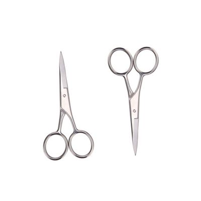 SAFIGLE 2 Pcs Stainless Steel Beard Trimming Scissors for Barbershop and Home Grooming Precision Shears for Men Durable and Easy to Use for Beard Styling and Maintenance