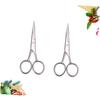 SAFIGLE 2 Pcs Stainless Steel Beard Trimming Scissors for Barbershop and Home Grooming Precision Shears for Men Durable and Easy to Use for Beard Styling and Maintenance view 2