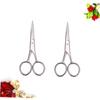 SAFIGLE 2 Pcs Stainless Steel Beard Trimming Scissors for Barbershop and Home Grooming Precision Shears for Men Durable and Easy to Use for Beard Styling and Maintenance view 3