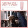 DEARMAMY Silicone Heat Resistant Mat Pouch for Hair Straighteners and Curling Irons Portable Travel Bag Non-Slip Design for Hair Styling Tools Grey view 4