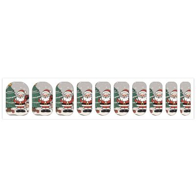 Christmas Sheep Nail Stickers 50 Sheets Gloss Nail Strips Bundle Long Lasting Gel Nail Stickers Art Decals Easy to Apply and Remove for Women DIY Decorations