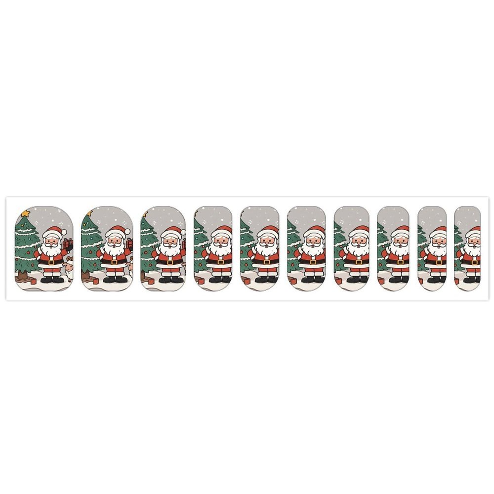 Christmas Sheep Nail Stickers 50 Sheets Gloss Nail Strips Bundle Long Lasting Gel Nail Stickers Art Decals Easy to Apply and Remove for Women DIY Decorations