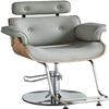 A1DFDFGOQSFG Hair Cutting Salon Chair Salon Beauty Chair Barber Chair Salon Hairdressing Hydraulic Adjustable Height Haircut Styling Salon Styling Beauty Equipment (Color : Grey Size : with Pedals) ( view 1