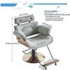 A1DFDFGOQSFG Hair Cutting Salon Chair Salon Beauty Chair Barber Chair Salon Hairdressing Hydraulic Adjustable Height Haircut Styling Salon Styling Beauty Equipment (Color : Grey Size : with Pedals) ( view 2