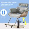 A1DFDFGOQSFG Hair Cutting Salon Chair Salon Beauty Chair Barber Chair Salon Hairdressing Hydraulic Adjustable Height Haircut Styling Salon Styling Beauty Equipment (Color : Grey Size : with Pedals) ( view 4