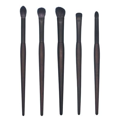 1pc Hand Crafted Makeup Brushes Soft Saikoho Goat Hair Powder Blush Eye Shadow Blending Brush Ebony Wood Handle Professional Make Up Brushes (5PCS)