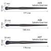 1pc Hand Crafted Makeup Brushes Soft Saikoho Goat Hair Powder Blush Eye Shadow Blending Brush Ebony Wood Handle Professional Make Up Brushes (5PCS) view 2