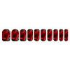 Red Flower Nail Stickers 50 Sheets Gloss Nail Strips Bundle Long Lasting Gel Nail Stickers Art Decals Easy to Apply and Remove for Women DIY Decorations view 1