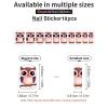 Cute Owl Nail Stickers 50 Sheets Gloss Nail Strips Bundle Long Lasting Gel Nail Stickers Art Decals Easy to Apply and Remove for Women DIY Decorations view 3