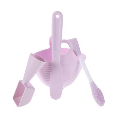 Beavorty 1Set Silicone Face Mask Bowl Skin Care Mixing Kit for DIY Facial Masks Lightweight and Easy to Clean Safe for Skin for Home and Travel