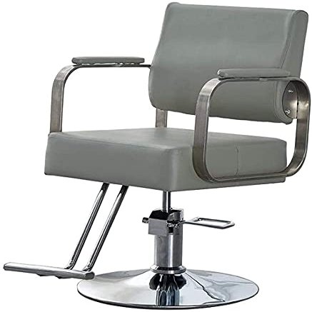 A1DFDFGOQSFG Hair Cutting Salon Chair Barber Chair Hydraulic Barber Chairs Heavy Duty 360 Degrees Rolling Salon Chair for Hair Stylist Salon Equipment Salon Styling Beauty Equipment (Color : Lig