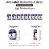 Cute Penguin Nail Stickers 50 Sheets Gloss Nail Strips Bundle Long Lasting Gel Nail Stickers Art Decals Easy to Apply and Remove for Women DIY Decorations view 3