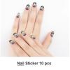 Punk Rock Earphones Skull Nail Stickers 50 Sheets Gloss Nail Strips Bundle Long Lasting Gel Nail Stickers Art Decals Easy to Apply and Remove for Women DIY Decorations view 2