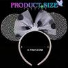 EARENT Light Up Mouse Ears Crown Headband Polka Dot Bow Headpiece for Women view 4