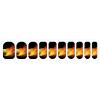 Burning Tennis Pictures Nail Stickers 50 Sheets Gloss Nail Strips Bundle Long Lasting Gel Nail Stickers Art Decals Easy to Apply and Remove for Women DIY Decorations view 1