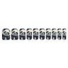 Panda with A Tilted Head Nail Stickers 50 Sheets Gloss Nail Strips Bundle Long Lasting Gel Nail Stickers Art Decals Easy to Apply and Remove for Women DIY Decorations view 1
