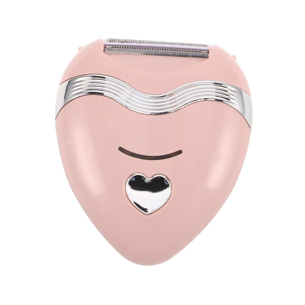 SAFIGLE 1Set Women Heart Shaped Electric Trimmer Portable Hair Removal Device for Sensitive Skin for Travel Underarm Legs Grooming Design
