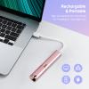 Facial Hair Remover for Women- as Seen on TV Painless Face Shaver -Mini Hair Remover, Electric Razor Shaver Portable Bikini Epilator for Lips, Chin, Armpit, Peach Fuzz,Neck, Cheek(Rose Gold) view 4