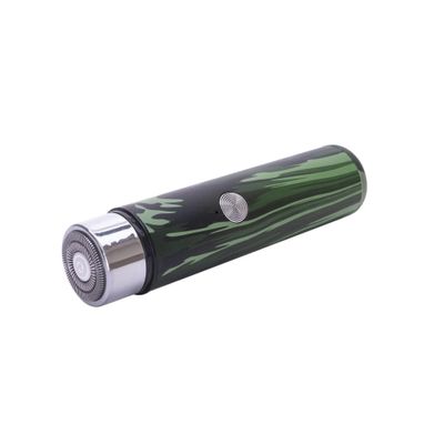 Mad Man Portable Electric Mini Shaver - 5 O'Clock Shadow Remover USB Rechargeable Travel Rotary Razor for Men - Compact & Cordless Personal Grooming Tool - Camo