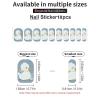 Little White Duck Nail Stickers 50 Sheets Gloss Nail Strips Bundle Long Lasting Gel Nail Stickers Art Decals Easy to Apply and Remove for Women DIY Decorations view 3