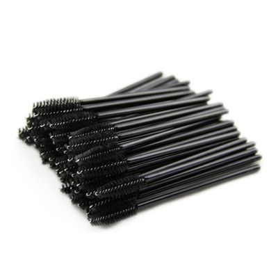 Disposable Eyelash Brush Soft Eyelash Brush Mascara Wand Applicator for Extension Makeup Kit for Women Girls 50Pcs Black Disposable
