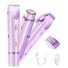 WillowGlow Electric Bikini Trimmer for Women, Painless Hair Clippers Shaver for Pubic and Intimate Areas, Rechargeable & Waterproof for Showering, Ladies Grooming Kit,Purple view 1
