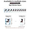 Parisian Dachshund Nail Stickers 50 Sheets Gloss Nail Strips Bundle Long Lasting Gel Nail Stickers Art Decals Easy to Apply and Remove for Women DIY Decorations view 3