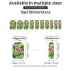Beautiful Lotus Flowers Nail Stickers 50 Sheets Gloss Nail Strips Bundle Long Lasting Gel Nail Stickers Art Decals Easy to Apply and Remove for Women DIY Decorations view 3