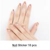 Cute Grapefruit Nail Stickers 50 Sheets Gloss Nail Strips Bundle Long Lasting Gel Nail Stickers Art Decals Easy to Apply and Remove for Women DIY Decorations view 2