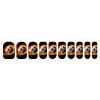 Soccer Flame Nail Stickers 50 Sheets Gloss Nail Strips Bundle Long Lasting Gel Nail Stickers Art Decals Easy to Apply and Remove for Women DIY Decorations view 1