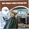 Clipper Guard Holder, 8 Grids Plastic Clear Blade Holder with Lid, Waterproof Washable Reusable Storage Case Rack for Barbershop Beauty Shop Home Clipper Guard Organizer view 4