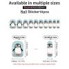 Cute Penguin Nail Stickers 50 Sheets Gloss Nail Strips Bundle Long Lasting Gel Nail Stickers Art Decals Easy to Apply and Remove for Women DIY Decorations view 3