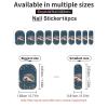 Cute Little Hedgehog Nail Stickers 50 Sheets Gloss Nail Strips Bundle Long Lasting Gel Nail Stickers Art Decals Easy to Apply and Remove for Women DIY Decorations view 3