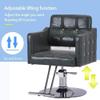 A1DFDFGOQSFG Hair Cutting Salon Chair Salon Chair Hydraulic 360  Swiveling Height Adjustable PU Leather Beauty Hairdressing Haircut Chair Salon Styling Beauty Equipment view 3