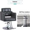 A1DFDFGOQSFG Hair Cutting Salon Chair Salon Chair Hydraulic 360  Swiveling Height Adjustable PU Leather Beauty Hairdressing Haircut Chair Salon Styling Beauty Equipment view 4