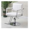 A1DFDFGOQSFG Hair Cutting Salon Chair Barber Chairs Heavy Duty Reclining Hydraulic Hair Styling Chair Hairdressing Lift Chair Salon Chairs Salon Styling Beauty Equipment (Color : Brown) (White) view 1