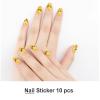 Cute Yellow Chicken Nail Stickers 50 Sheets Gloss Nail Strips Bundle Long Lasting Gel Nail Stickers Art Decals Easy to Apply and Remove for Women DIY Decorations view 2